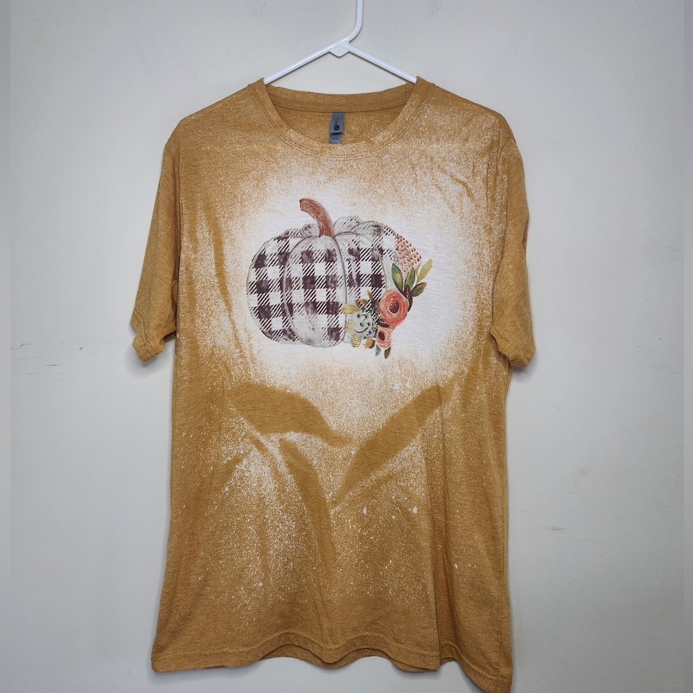 Women's Fall Pumpkin T-Shirt Sz Large